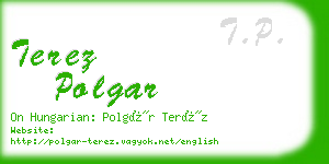 terez polgar business card